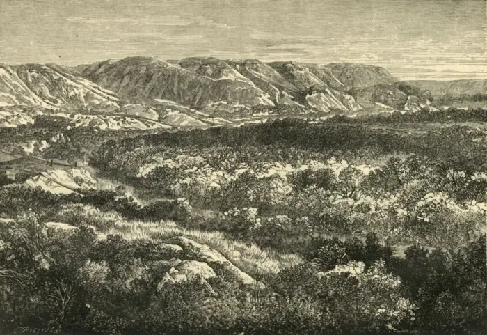 Framed Print : View in the Valley of the Jordan, 1890. Creator: Unknown Framed Print : View in the Valley of the Jordan, 1890. Creator: Unknown