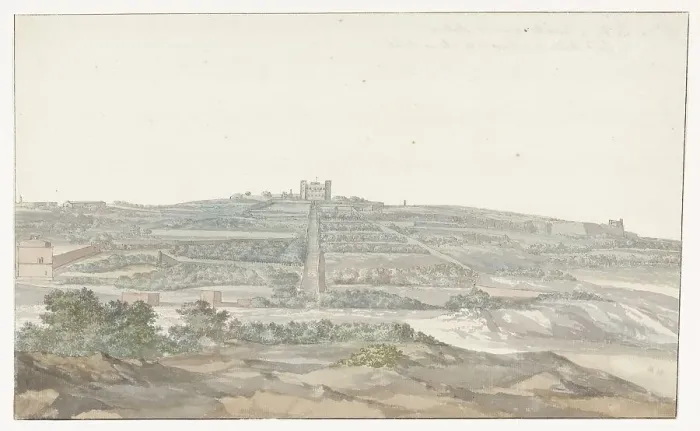 Framed Print : View of Vedala Palace of the Grand Master, located in the Boschetto, Malta, 1778. Creator: Louis Ducros Framed Print : View of Vedala Palace of the Grand Master, located in the Boschetto, Malta, 1778. Creator: Louis Ducros