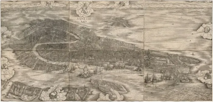Framed Print : View of Venice, 1500. Creator: Jacopo de Barbari (Italian, 1440 / 50-before 1515) Framed Print : View of Venice, 1500. Creator: Jacopo de Barbari (Italian, 1440 / 50-before 1515)