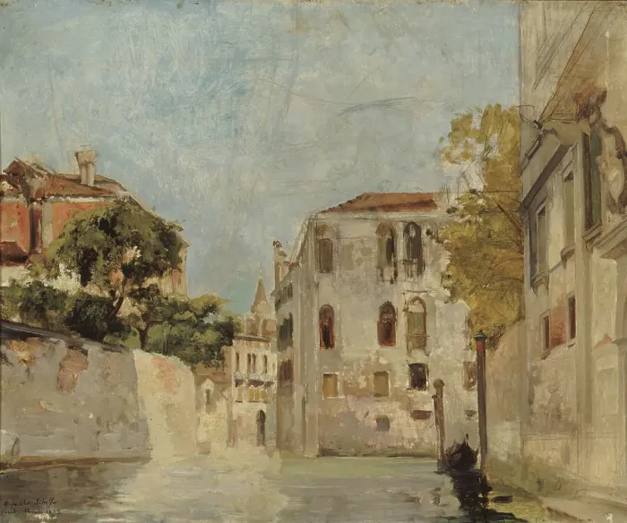 Framed Print : View of Venice, 1873. Creator: Ary Scheffer Framed Print : View of Venice, 1873. Creator: Ary Scheffer