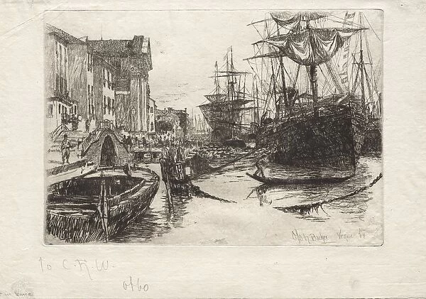 View in Venice, 1880. Creator: Otto H. Bacher (American, 1856-1909)