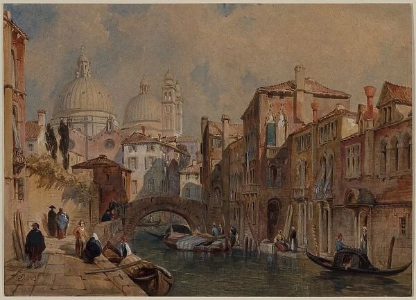 View of Venice: The Dome of Santa Maria della Salute…, 1853. Creator: Frank Dillon (British