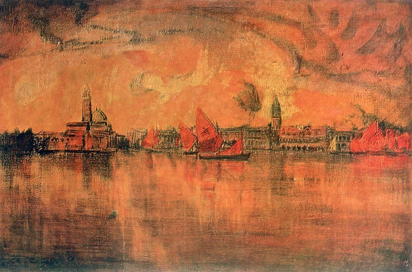 View of Venice from the Sea, c1896. Artist: Charles Cottet