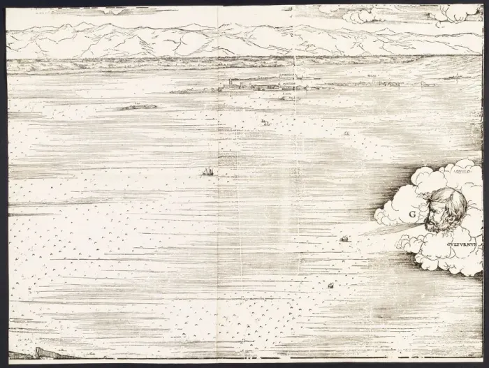 Framed Print : View of Venice [upper right block], 1500. Creator: Jacopo de Barbari