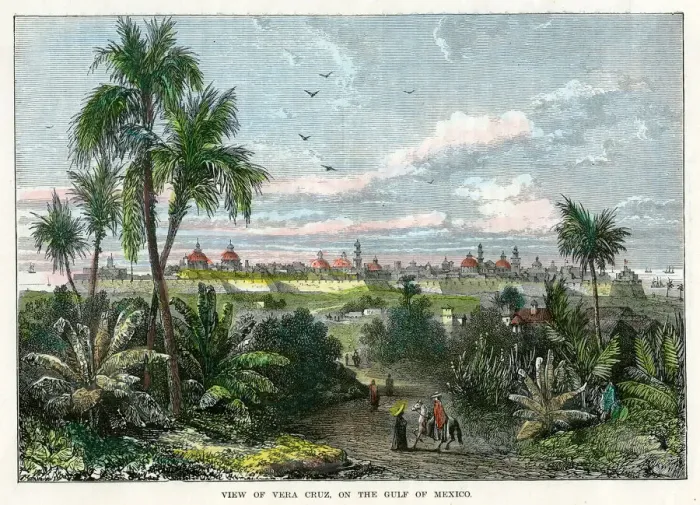 Framed Print : View of Vera Cruz, on the Gulf of Mexico, Mexico, c1880 Framed Print : View of Vera Cruz, on the Gulf of Mexico, Mexico, c1880