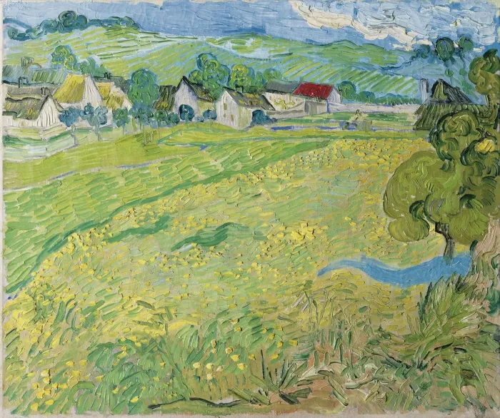 Framed Print : View of Vessenots in Auvers, 1890. Artist: Gogh, Vincent, van (1853-1890) Framed Print : View of Vessenots in Auvers, 1890. Artist: Gogh, Vincent, van (1853-1890)