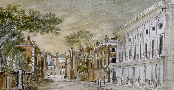 View along Vigo Lane, City of Westminster, London, 1793. Artist: John Bromley