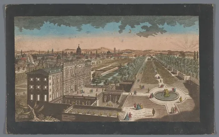 Framed Print : View of the Villa Boncompagni Ludovisi in Rome, 1700-1799. Creator: Anon Framed Print : View of the Villa Boncompagni Ludovisi in Rome, 1700-1799. Creator: Anon