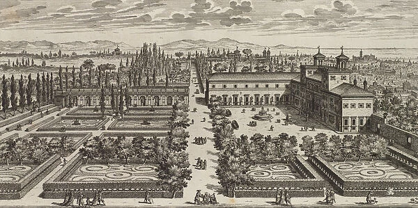View of the Villa Medici, after 1677. Creator: Giovanni Battista Falda