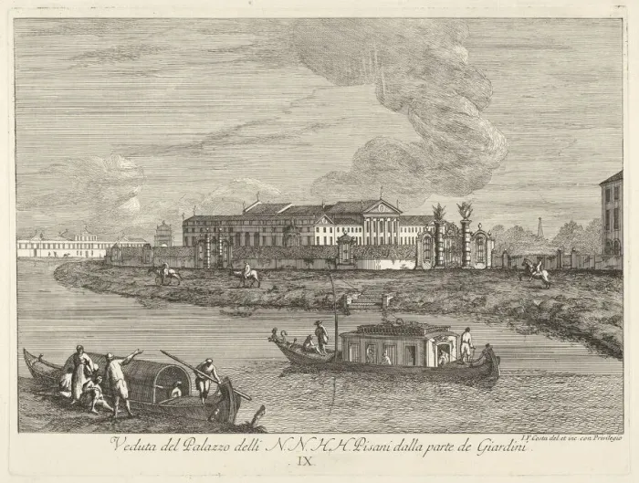 Framed Print : View of the Villa Pisani, 1730-72. Creator: Giovanni Francesco Costa Framed Print : View of the Villa Pisani, 1730-72. Creator: Giovanni Francesco Costa