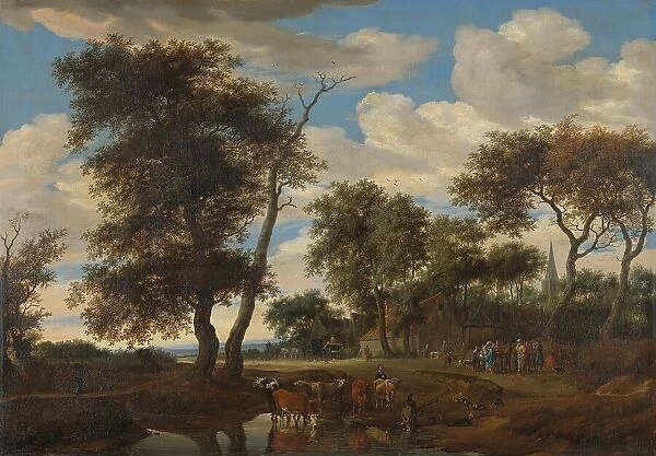 View of a village, 1663. Creator: Salomon Ruysdael