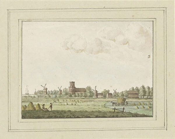 View of the village of Aartswoud, c. 1752. Creator: Anon