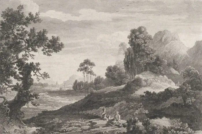 Framed Print : View of the Village of Birmingham, ca. 1755. ca. 1755. Creator: Peter Paul Benazech Framed Print : View of the Village of Birmingham, ca. 1755. ca. 1755. Creator: Peter Paul Benazech