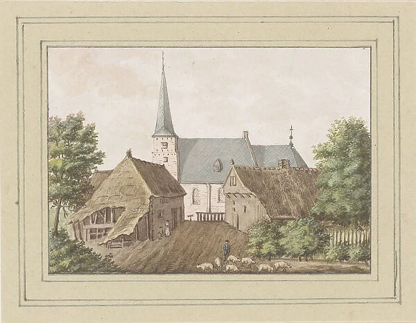 View of the village of Etten in North Brabant, 1700-1850. Creator: Anon