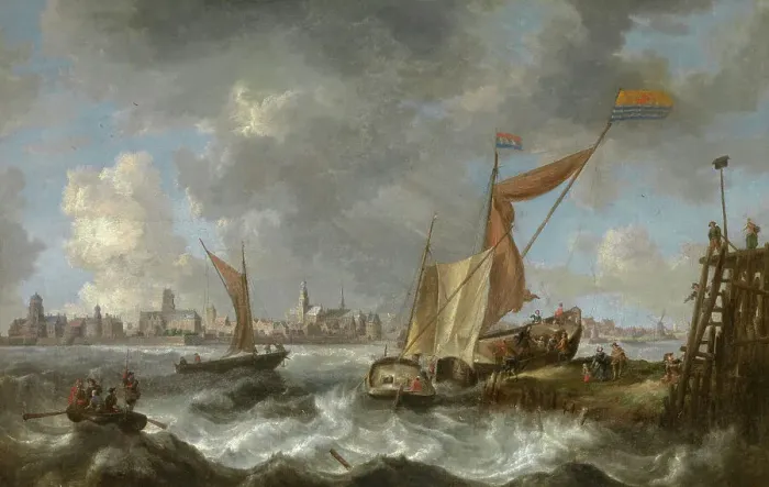 Framed Print : A View of Vlissingen, mid-17th century. Creator: Bonaventura Peeters I Framed Print : A View of Vlissingen, mid-17th century. Creator: Bonaventura Peeters I