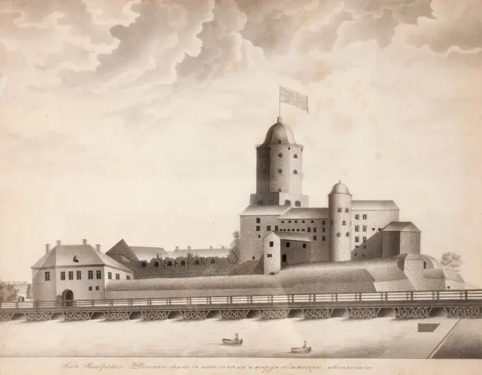 Framed Print : View of the Vyborg Castle, c. 1840. Artist: Anonymous Framed Print : View of the Vyborg Castle, c. 1840. Artist: Anonymous