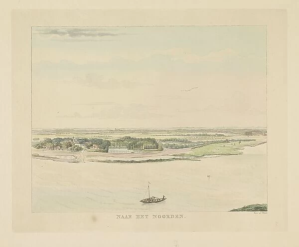View of the Waal north of Nijmegen, 1815-1824. Creator: Derk Anthony van de Wart