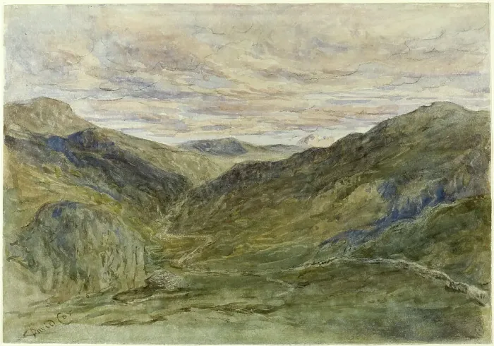 Framed Print : View in Wales, n.d. Creator: David Cox the elder Framed Print : View in Wales, n.d. Creator: David Cox the elder
