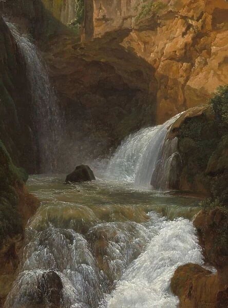 View of the Waterfalls at Tivoli, 1788. Creator: Jean Joseph Xavier Bidauld