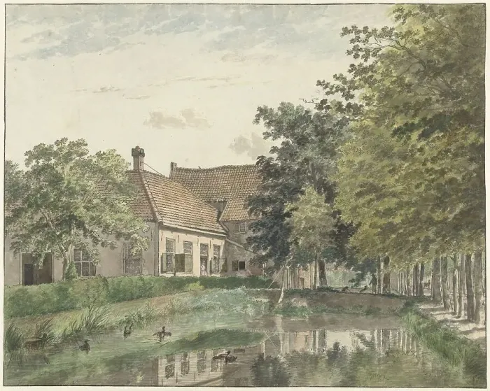 Framed Print : View of the Watergoor country estate near Nijkerk, 1782. Creator: Wybrand Hendriks Framed Print : View of the Watergoor country estate near Nijkerk, 1782. Creator: Wybrand Hendriks