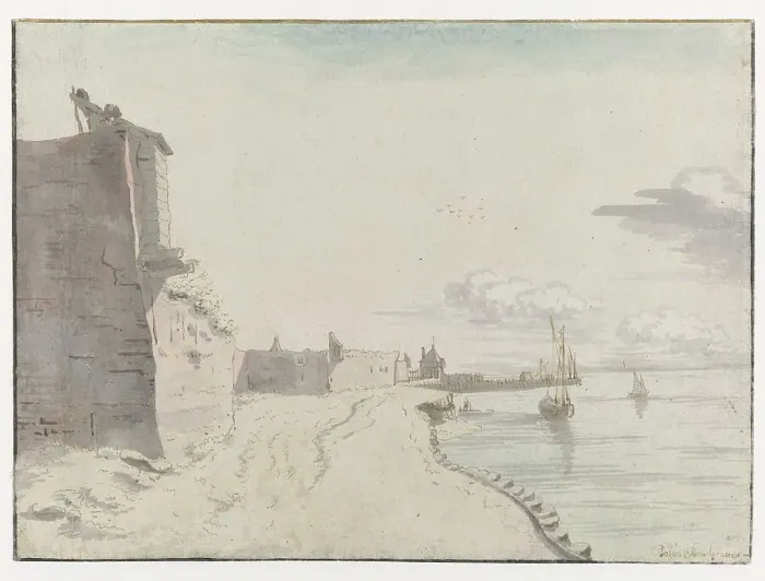 Framed Print : View of the Waterschans Bulwark, Bergen op Zoom, 1671. Creator: Josua de Grave Framed Print : View of the Waterschans Bulwark, Bergen op Zoom, 1671. Creator: Josua de Grave