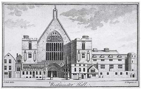 View of Westminster Hall from New Palace Yard, London, 1740