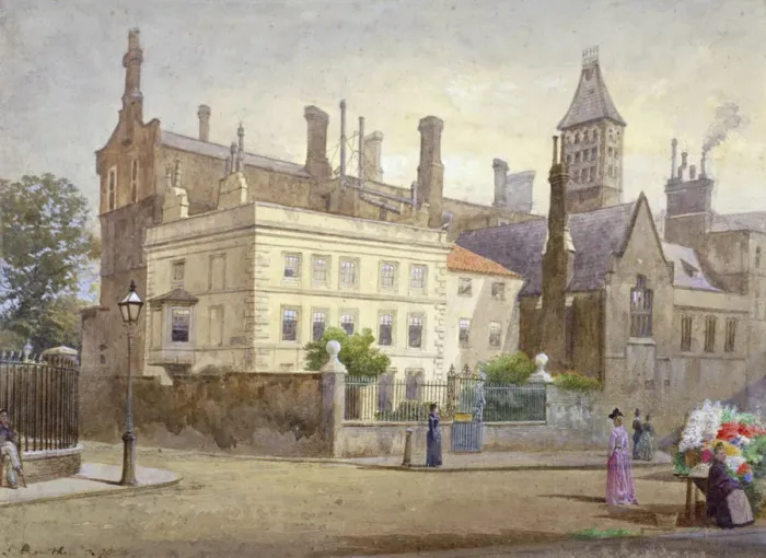 Framed Print : View of Whitelands House, Kings Road, Chelsea, London, 1890. Artist: John Crowther Framed Print : View of Whitelands House, Kings Road, Chelsea, London, 1890. Artist: John Crowther