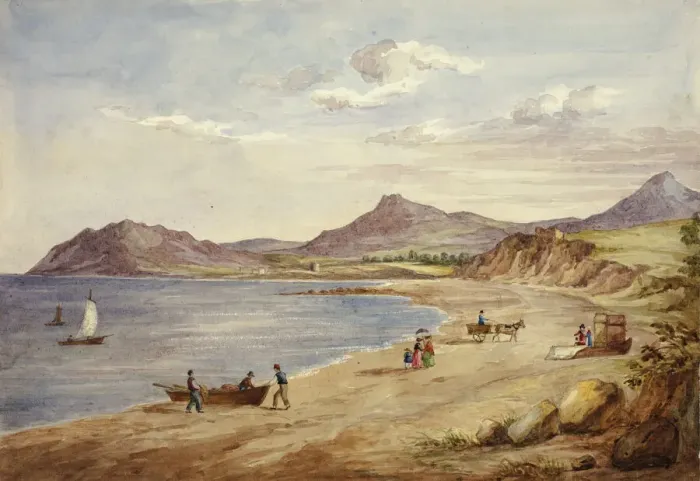 Framed Print : View of Wicklow Hills, September 1843. Creator: Elizabeth Murray Framed Print : View of Wicklow Hills, September 1843. Creator: Elizabeth Murray