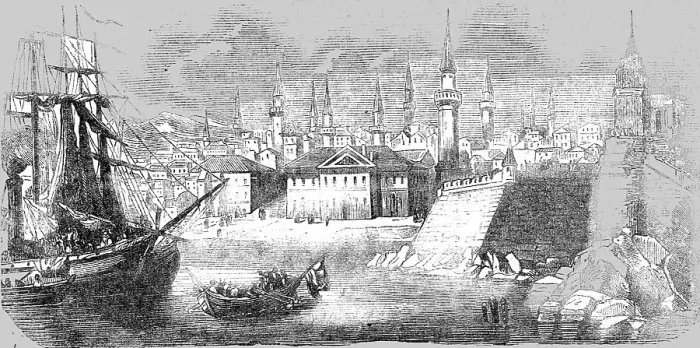 Framed Print : View of Widdin, 1854. Creator: Unknown Framed Print : View of Widdin, 1854. Creator: Unknown