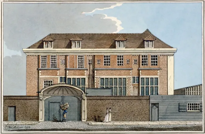 Framed Print : View of Winchester House in Winchester Place, London, 1799 Framed Print : View of Winchester House in Winchester Place, London, 1799