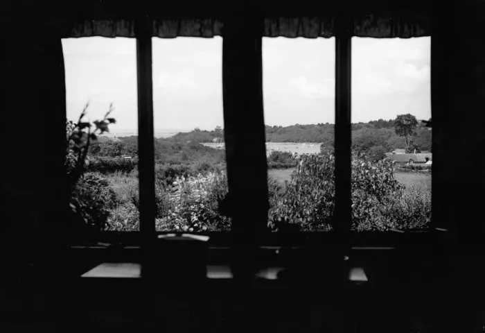 Framed Print : View out of a window, c1935. Creator: Kirk & Sons of Cowes Framed Print : View out of a window, c1935. Creator: Kirk & Sons of Cowes