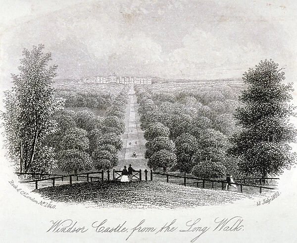View of Windsor Castle from Windsor Great Park, Berkshire, 1860
