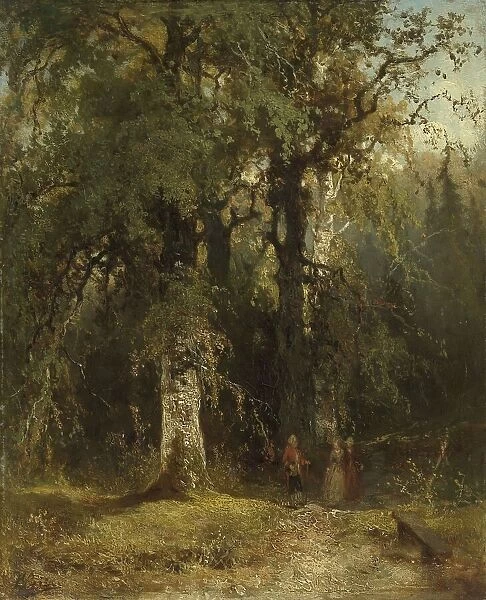 View in the Woods, c.1850-c.1890. Creator: Johannes Warnardus Bilders