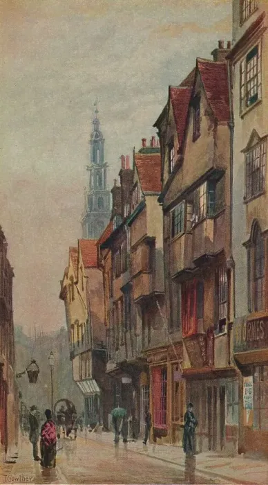 Framed Print : View of Wych Street, Westminster, looking east from New Inn gateway, London, c1880. Artist: John Crowther Framed Print : View of Wych Street, Westminster, looking east from New Inn gateway, London, c1880. Artist: John Crowther