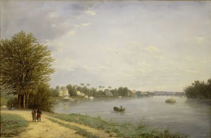 Framed Print : View of the Yelagin Island. Artist: Chernetsov, Nikanor Grigoryevich (1805-1879) Framed Print : View of the Yelagin Island. Artist: Chernetsov, Nikanor Grigoryevich (1805-1879)