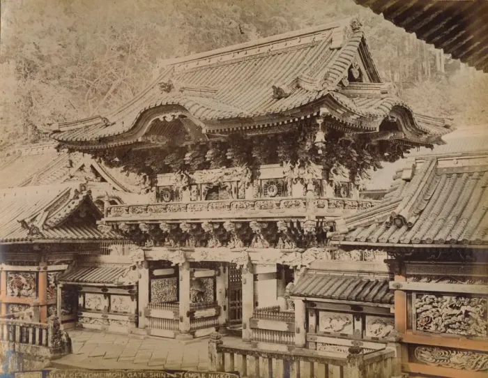 Framed Print : View of Yomeimon Gate - Shinto Temple Nikko, c1890-1900 Framed Print : View of Yomeimon Gate - Shinto Temple Nikko, c1890-1900
