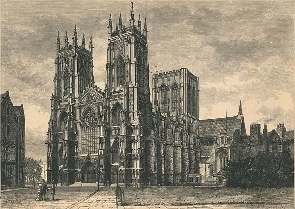 View of York Minster, c19th century. Artist: WI Mosses