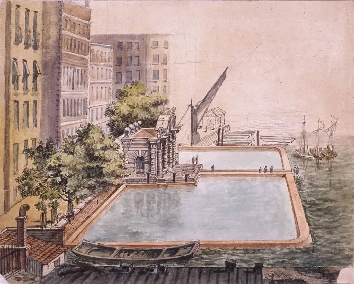Framed Print : View of York Stairs, Westminster, 1809 Framed Print : View of York Stairs, Westminster, 1809