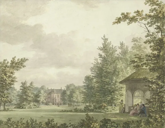 Framed Print : View of the Zandbergen country estate, 1754-1820. Creator: Hermanus Numan Framed Print : View of the Zandbergen country estate, 1754-1820. Creator: Hermanus Numan