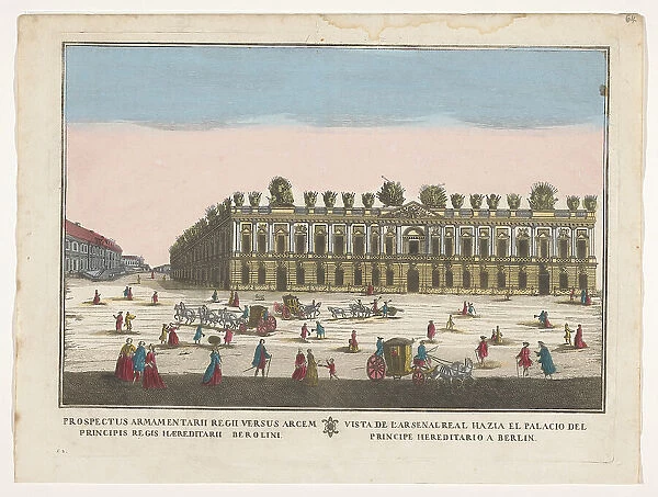 View of the Zeughaus in Berlin, 1700-1799. Creator: Remondini family
