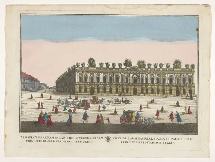 Framed Print : View of the Zeughaus in Berlin, 1700-1799. Creator: Remondini family Framed Print : View of the Zeughaus in Berlin, 1700-1799. Creator: Remondini family