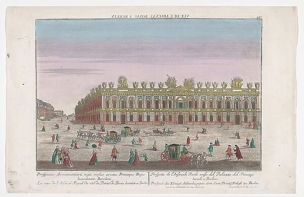 View of the Zeughaus in Berlin, 1742-1801. Creator: Unknown