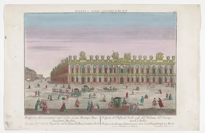 Framed Print : View of the Zeughaus in Berlin, 1742-1801. Creator: Unknown Framed Print : View of the Zeughaus in Berlin, 1742-1801. Creator: Unknown