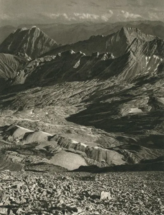 Framed Print : View from the Zugspitze, 1931. Artist: Kurt Hielscher Framed Print : View from the Zugspitze, 1931. Artist: Kurt Hielscher