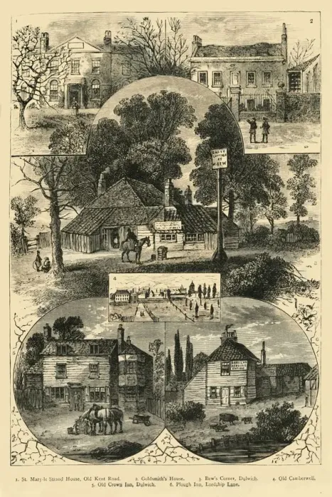 Framed Print : Views in Camberwell and Dulwich, (c1878). Creator: Unknown Framed Print : Views in Camberwell and Dulwich, (c1878). Creator: Unknown