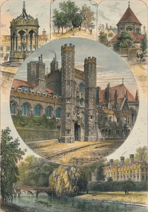 Framed Print : Views in and about Cambridge, c1890. Creator: Unknown Framed Print : Views in and about Cambridge, c1890. Creator: Unknown