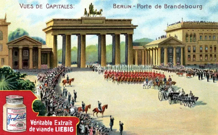 Framed Print : Views of Capitals: Brandenburg Gate, Berlin, c1900 Framed Print : Views of Capitals: Brandenburg Gate, Berlin, c1900