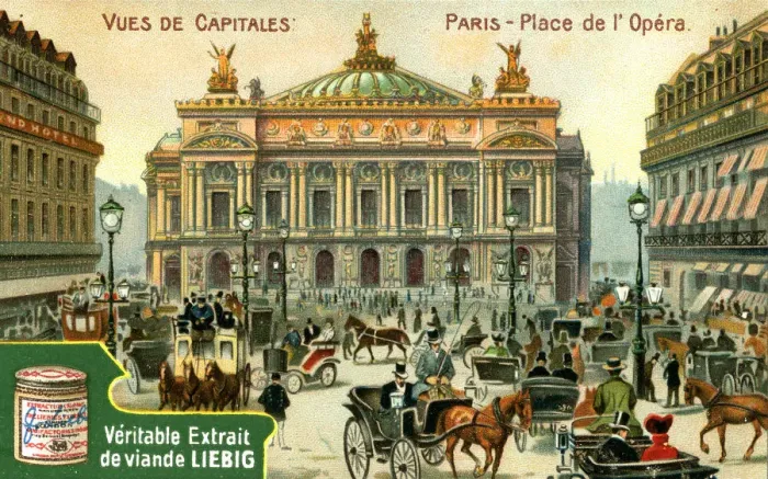 Framed Print : Views of Capitals: Place de l Opera, Paris, c1900 Framed Print : Views of Capitals: Place de l Opera, Paris, c1900