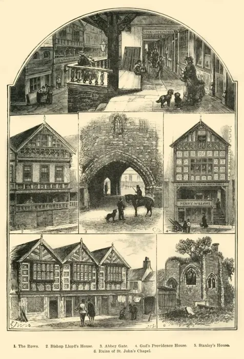 Framed Print : Views in Chester, 1898. Creator: Unknown Framed Print : Views in Chester, 1898. Creator: Unknown