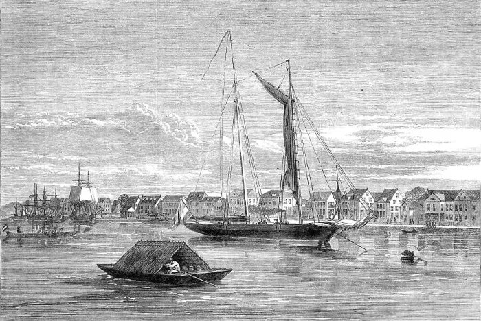 Framed Print : Views in Dutch Guiana: the city of Paramaribo, Surinam, 1864. Creator: Unknown Framed Print : Views in Dutch Guiana: the city of Paramaribo, Surinam, 1864. Creator: Unknown